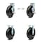 Service Caster 8 Inch Phenolic Caster Set with 2 Brakes/Swivel Lock 2 Rigid SCC-30CS820-PHR-TLB-BSL-2-R-2 - alternate 1